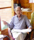 Professor Ray Billington in his Lyceum in the Angiddy Valley in May 2004 Copyright David Hoyle